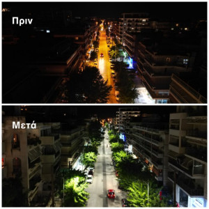 Θεσσαλονίκη: Περισσότεροι από 80 δρόμοι απέκτησαν σύγχρονο φωτισμό led