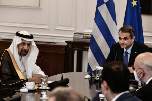 Συνάντηση του Πρωθυπουργού με τον Υπουργό Επενδύσεων της Σαουδικής Αραβίας