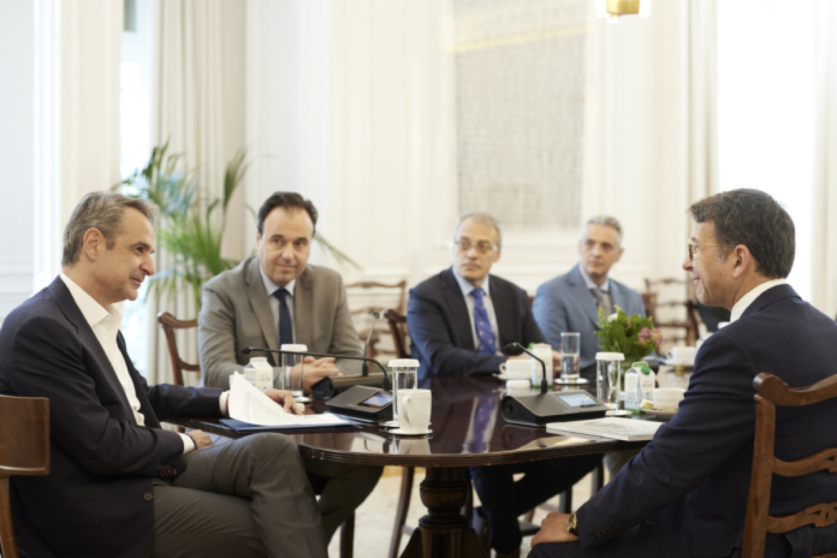 Συνάντηση του Πρωθυπουργού Κυριάκου Μητσοτάκη με τον Εκτελεστικό Αντιπρόεδρο και CCO της Microsoft Judson Althoff