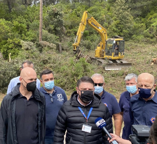 Στην Ιπποκράτειο Πολιτεία ο Νίκος Χαρδαλιάς– Η Πολιτική Προστασία δίπλα στους τοπικούς φορείς για προληπτικά έργα αντιπυρικής προστασίας