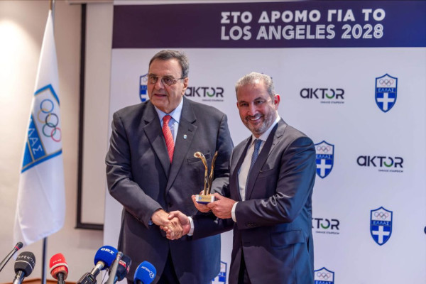 O Όμιλος AKTOR Χρυσός Χορηγός της Ελληνικής Ολυμπιακής Επιτροπής έως τους Ολυμπιακούς Αγώνες Los Angeles 2028