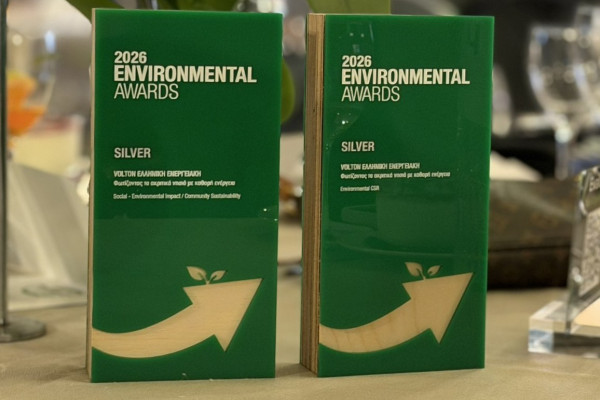 Δύο Silver διακρίσεις για τη Volton στα Environmental Awards 2026