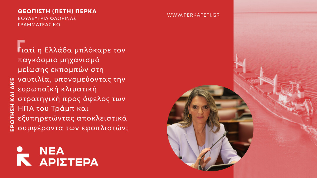 Νέα Αριστερά: Γιατί η Ελλάδα μπλόκαρε τον παγκόσμιο μηχανισμό μείωσης εκπομπών στη ναυτιλία