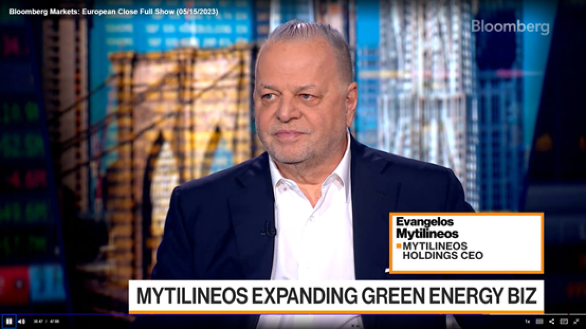 Ο Ευ. Μυτιληναίος στο Bloomberg TV: Επενδύουμε δυναμικά στην πράσινη μετάβαση σε παγκόσμια κλίμακα