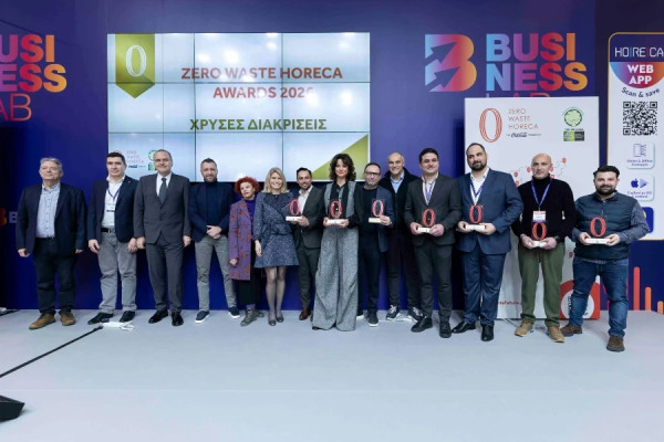 Zero Waste HORECA 2026: 3.200 επιχειρήσεις πρωτοστατούν στη βιωσιμότητα στον κλάδο Φιλοξενίας και Εστίασης