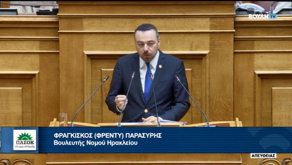 Φρ. Παρασύρης: Συγκεντρωτισμός, εξυπηρέτηση συμφερόντων και πολιτική δύο μέτρων και σταθμών στο νομοσχέδιο για νερό, γη και ενέργεια