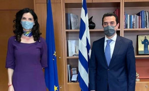 Ο EastMed στο επίκεντρο της συνάντησης του Κώστα Σκρέκα με την Ιταλίδα πρέσβη στην Ελλάδα