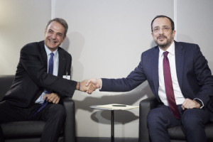 Συνάντηση του Πρωθυπουργού Κυριάκου Μητσοτάκη και του Προέδρου της Κυπριακής Δημοκρατίας Νίκου Χριστοδουλίδη