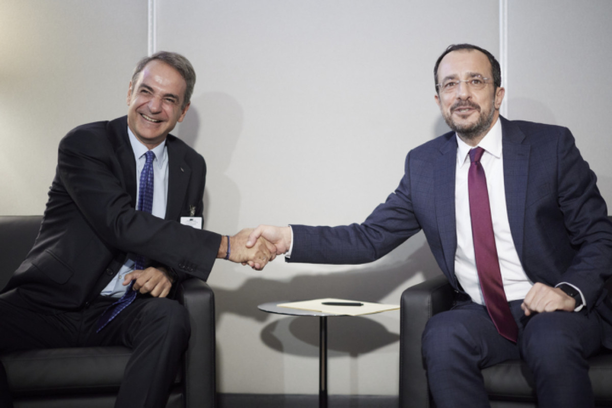 Συνάντηση του Πρωθυπουργού Κυριάκου Μητσοτάκη και του Προέδρου της Κυπριακής Δημοκρατίας Νίκου Χριστοδουλίδη