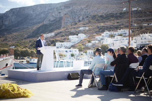 Στην Αμοργό για την έναρξη ισχύος του «Αμοργοράματος» ο Σταύρος Παπασταύρου