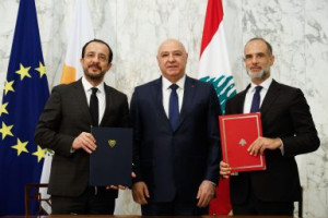 Κύπρος και Λίβανος υπέγραψαν συμφωνία οριοθέτησης ΑΟΖ και συμφωνία ηλεκτρικής διασύνδεσης