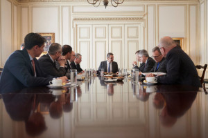Συνάντηση του Πρωθυπουργού Κυριάκου Μητσοτάκη με αντιπροσωπεία του Ιταλικού Ταμείου Παρακαταθηκών και Δανείων (CDP) και της ΤΕRNA SpA