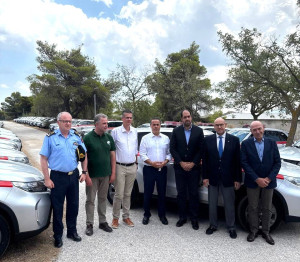 Τελετή παράδοσης-παραλαβής 50 νέων οχημάτων στη Δασική Υπηρεσία, παρουσία Παπασταύρου και Κεφαλογιάννη
