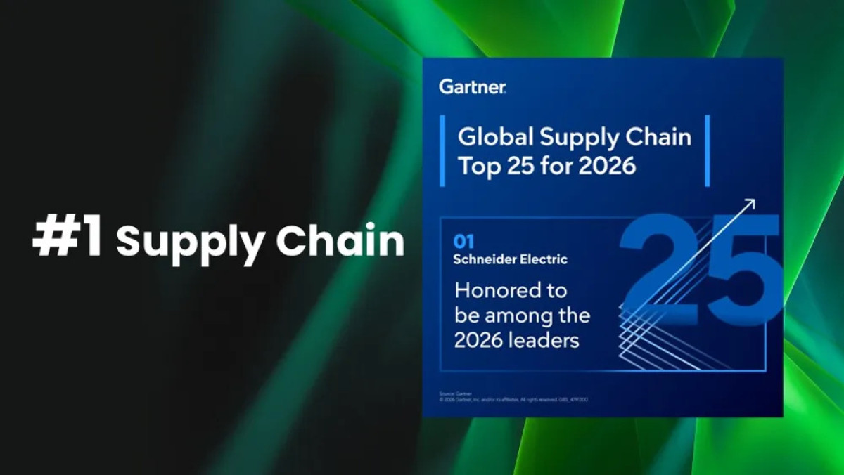 Η Schneider Electric στην 1η θέση του Gartner® Top 25 Supply Chain για τέταρτη συνεχή χρονιά