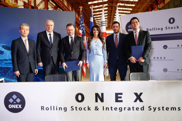 Υπογράφηκε η συμφωνία της ONEX Rolling Stock & Integrated Systems με την Sung Shin Rolling Stock Tehncology για παραγωγή τροχαίου υλικού