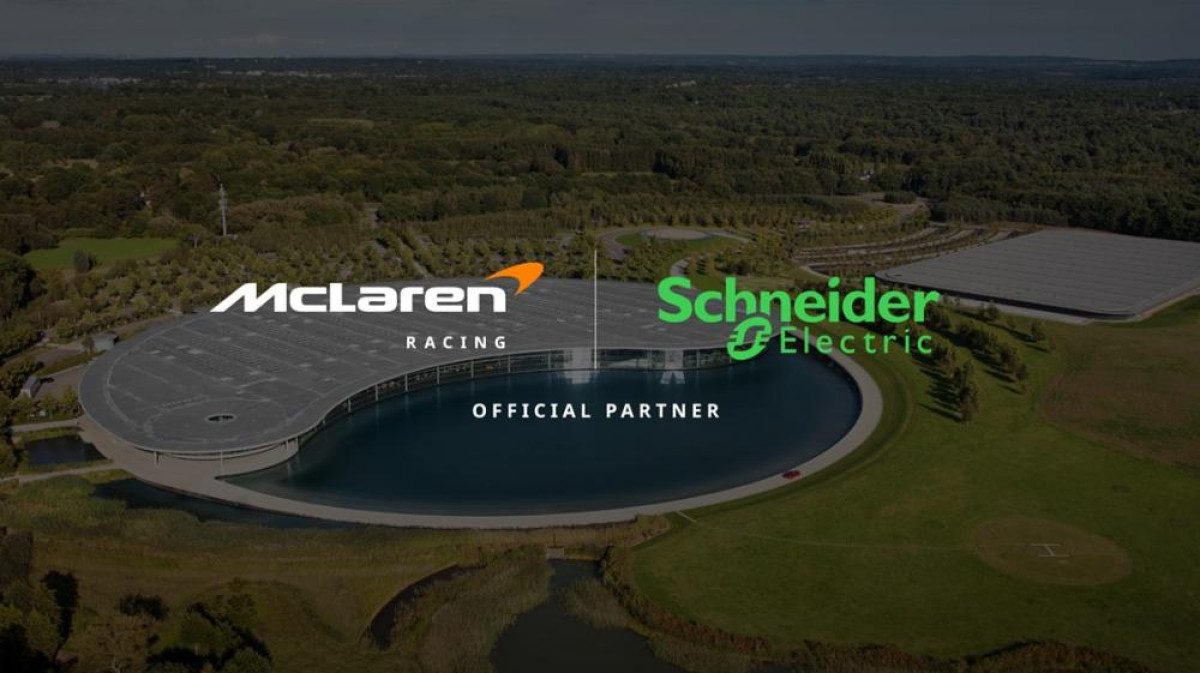 Η Schneider Electric γίνεται ο επίσημος συνεργάτης της McLaren Racing στον τομέα της ενεργειακής τεχνολογίας