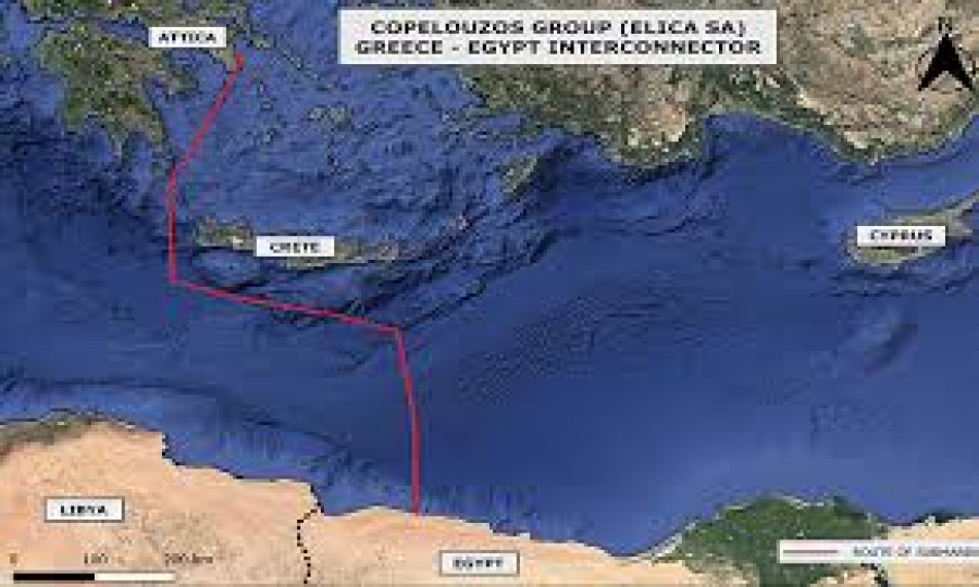 ELICA: Διαγωνισμός για τη Μελέτη Έρευνας Βυθού για την ηλεκτρική διασύνδεση Ελλάδας - Αιγύπτου
