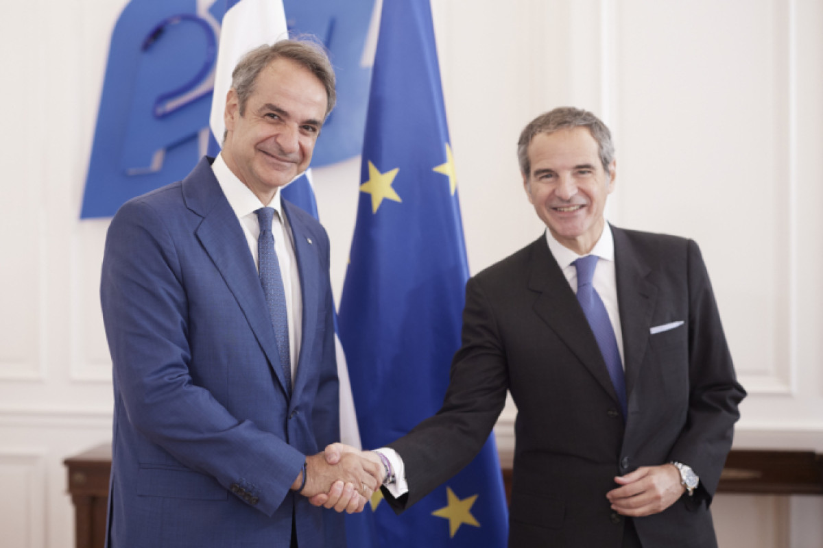 Συνάντηση του Πρωθυπουργού Μητσοτάκη με τον Γενικό Διευθυντή του ΔΟΑΕ Rafael Grossi