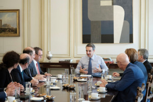 Συνάντηση του Πρωθυπουργού Κυριάκου Μητσοτάκη με εκπροσώπους ενεργειακών εταιρειών