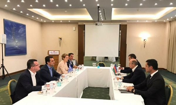 Συνάντηση Σκρέκα με τον Υπουργό Ενέργειας του Αζερμπαϊτζάν, Parviz Shahbazov