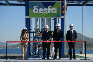 Εγκαινιάστηκε ο πρώτος σταθμός μεταφόρτωσης LNG στη Νοτιοανατολική Ευρώπη, στις εγκαταστάσεις της Ρεβυθούσας