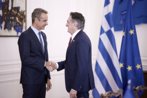 Συνάντηση του Πρωθυπουργού Κυριάκου Μητσοτάκη με τον Υπουργό Εσωτερικών των ΗΠΑ Doug Burgum