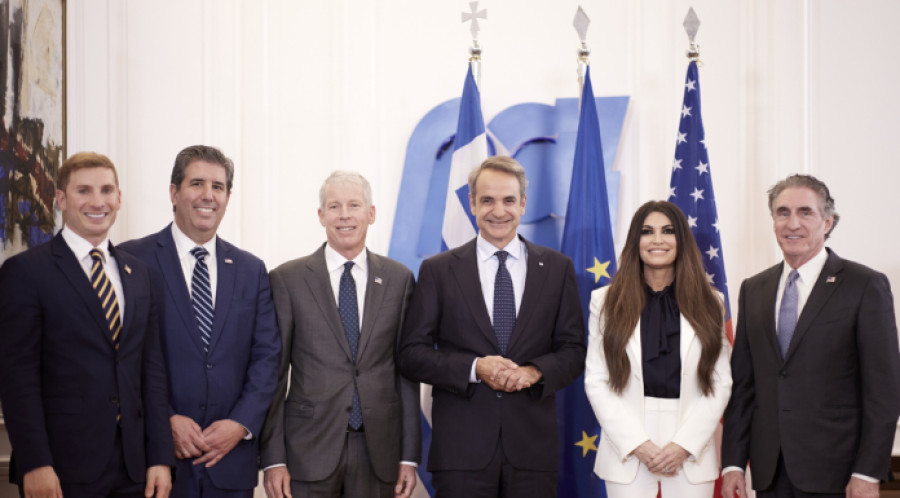 Συνάντηση Μητσοτάκη με τον Υπουργό Εσωτερικών των ΗΠΑ Doug Burgum και τον Υπουργό Ενέργειας Chris Wright