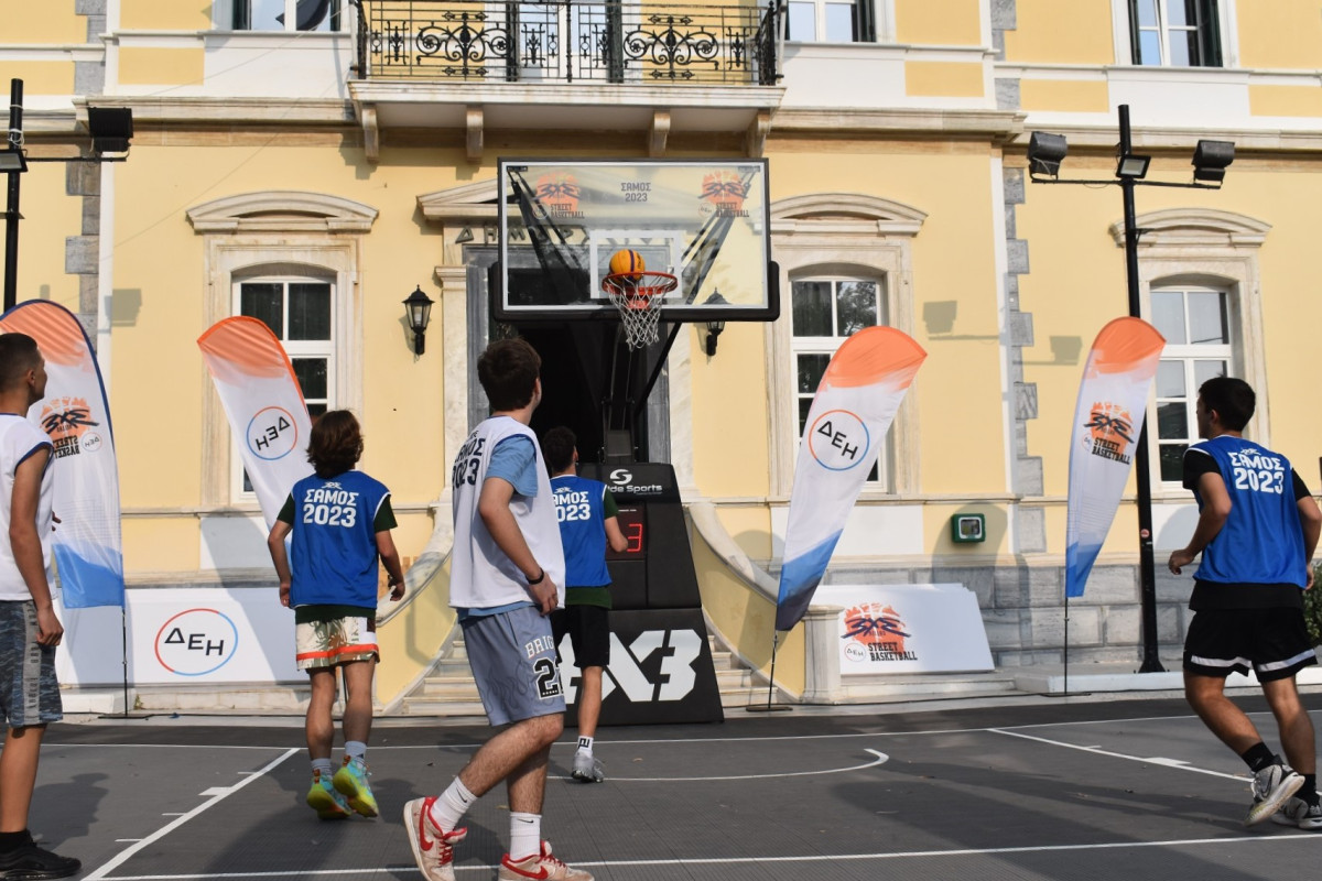 Οι παρέες έγιναν ομάδες στο 3x3 ΔΕΗ Street Basketball στη Σάμο