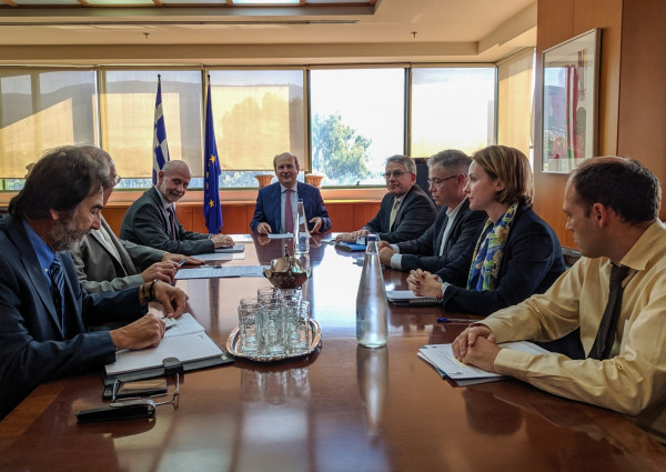 Συνάντηση υπουργού ΠΕΝ Κωστή Χατζηδάκη με το Σύνδεσμο Μεταλλευτικών Επιχειρήσεων