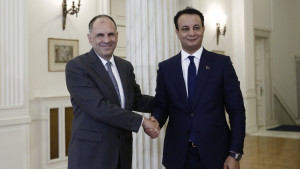 Συνάντηση Γεραπετρίτη, με τον Γενικό Διευθυντή του Ταμείου για την Ανάπτυξη και Ανασυγκρότηση της Λιβύης, Belgasem Haftar