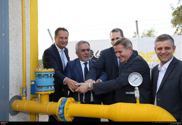 ΕΔΑ ΘΕΣΣ - Εγκαινιάστηκε ο πρώτος σταθμός αποσυμπίεσης φυσικού αερίου στο Λαγκαδά Θεσσαλονίκης