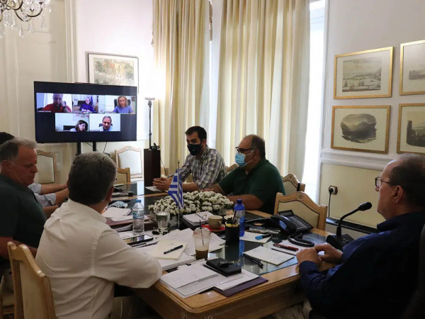Τηλεσύσκεψη για την ΣΔΙΤ απορριμμάτων με τη συμμετοχή του περιφερειάρχη Πελοποννήσου Π. Νίκας